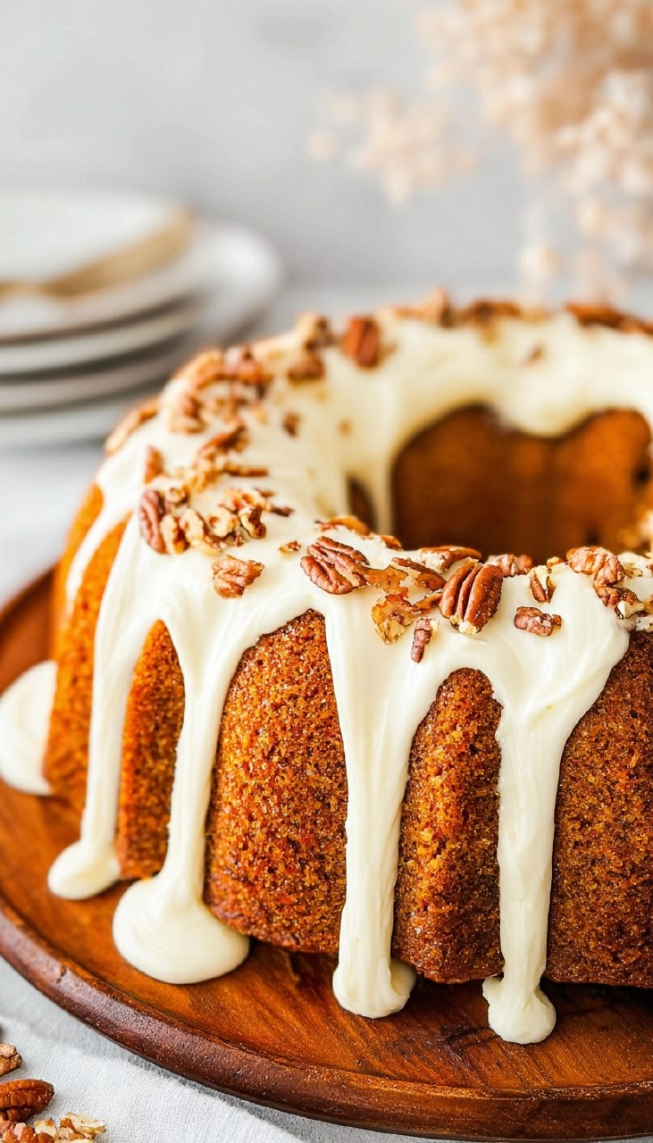 Carrot Bundt Cake with Tangy Cream Cheese Frosting 89 Carrot Bundt Cake with Tangy Cream Cheese Frosting