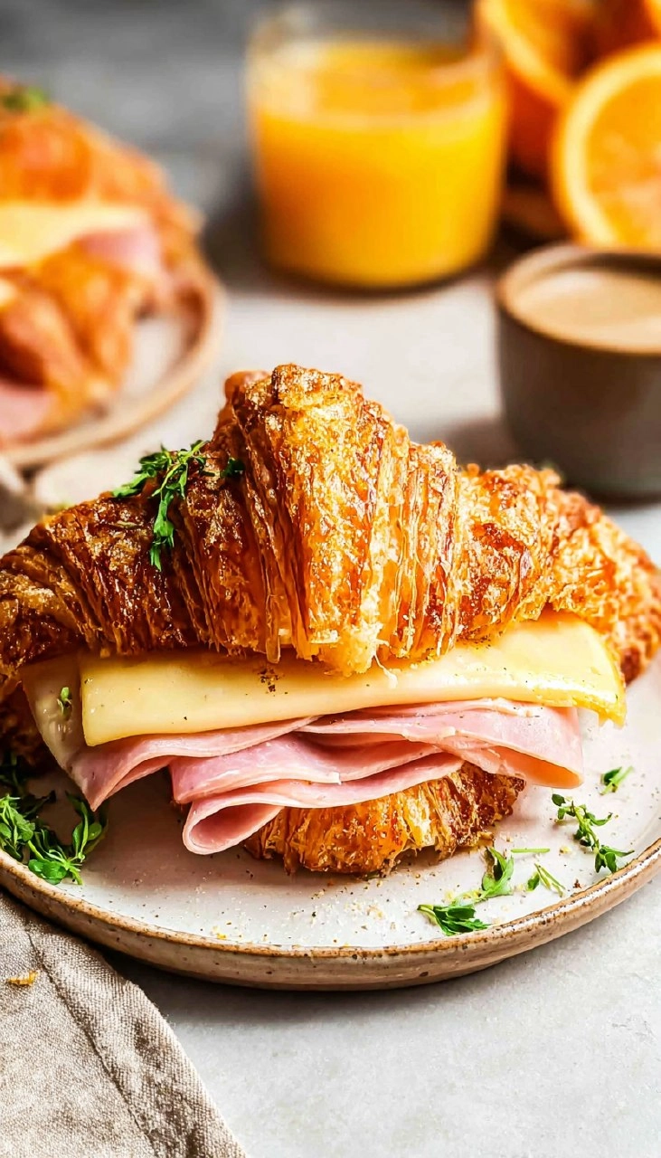 Ham and Cheese Croissant 45 Ham and Cheese Croissant