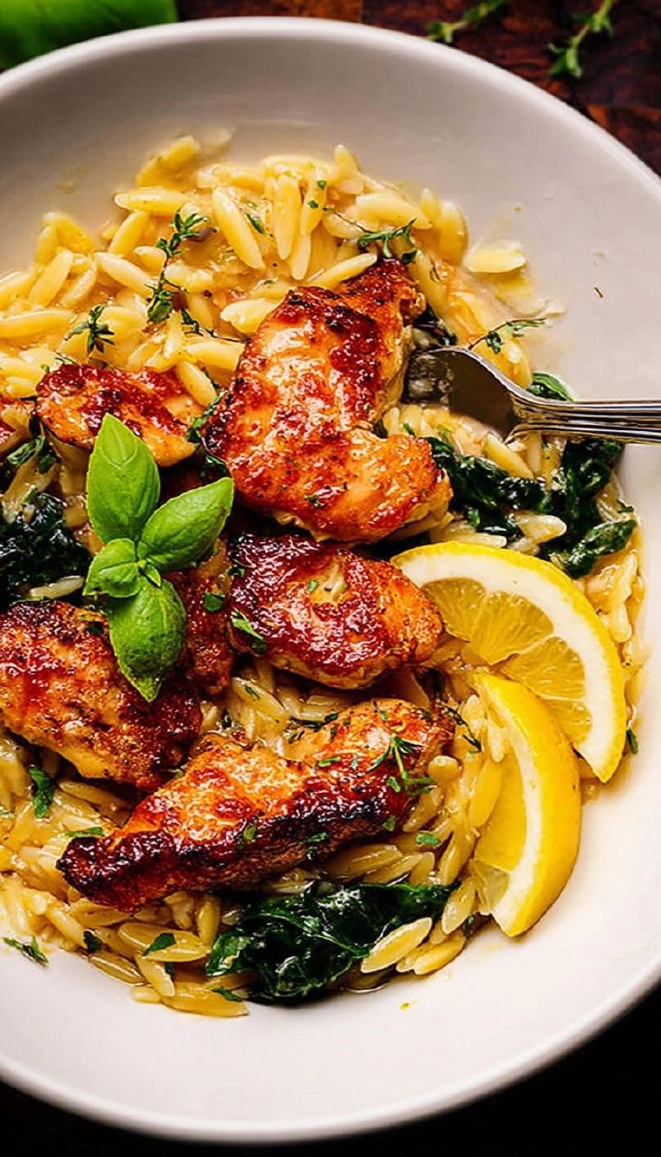 Lemon Chicken Orzo
