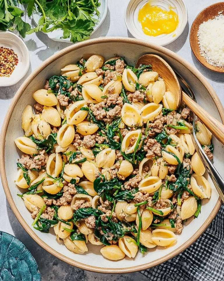 Pasta-with-Sausage-and-Spinach-Recipe