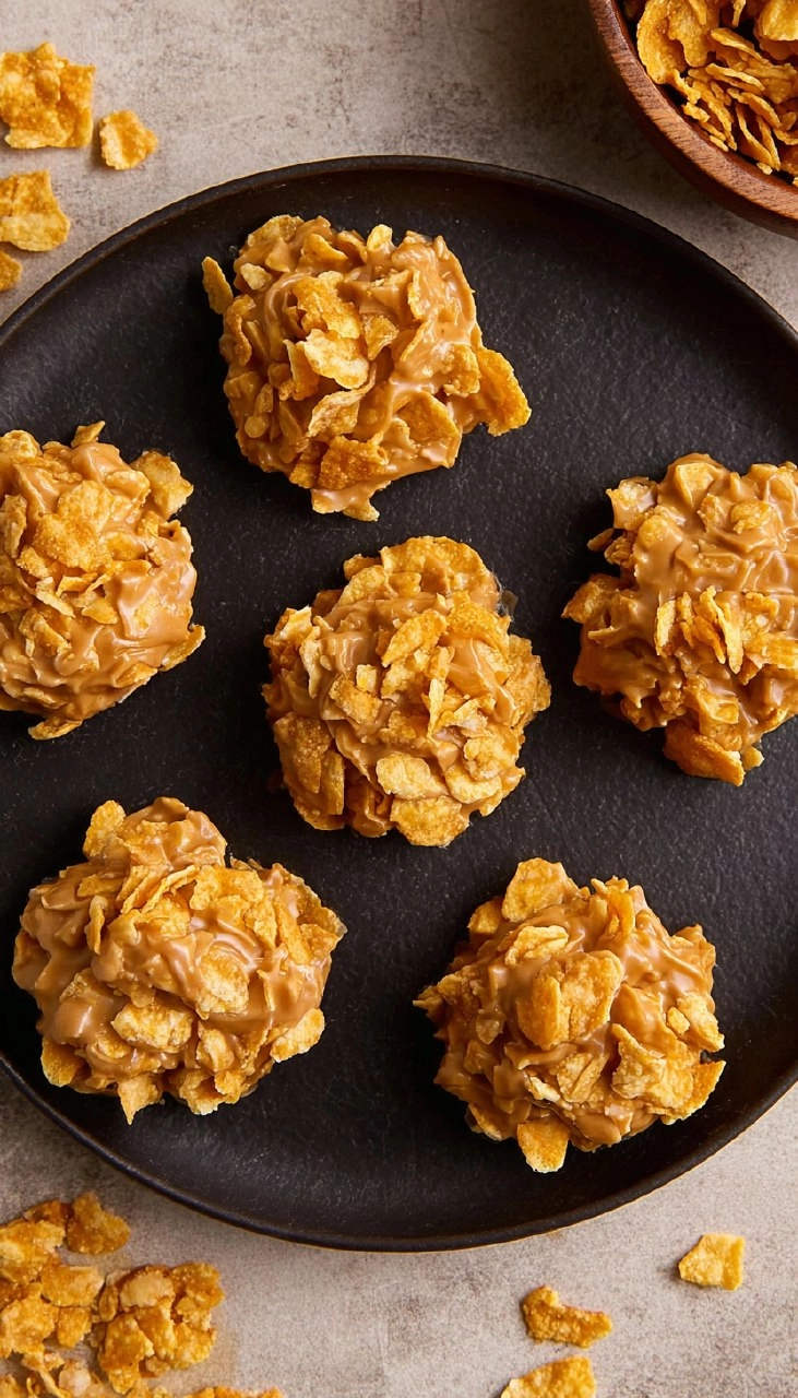 5-Ingredient No-Bake Peanut Butter Cornflake Cookies 53 5-Ingredient No-Bake Peanut Butter Cornflake Cookies