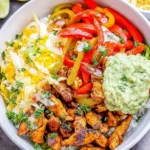 Chicken Fajita Bowl With Rice and Veggies 106 Chicken-Fajita-Bowl-With-Rice-and-Veggies-Recipe