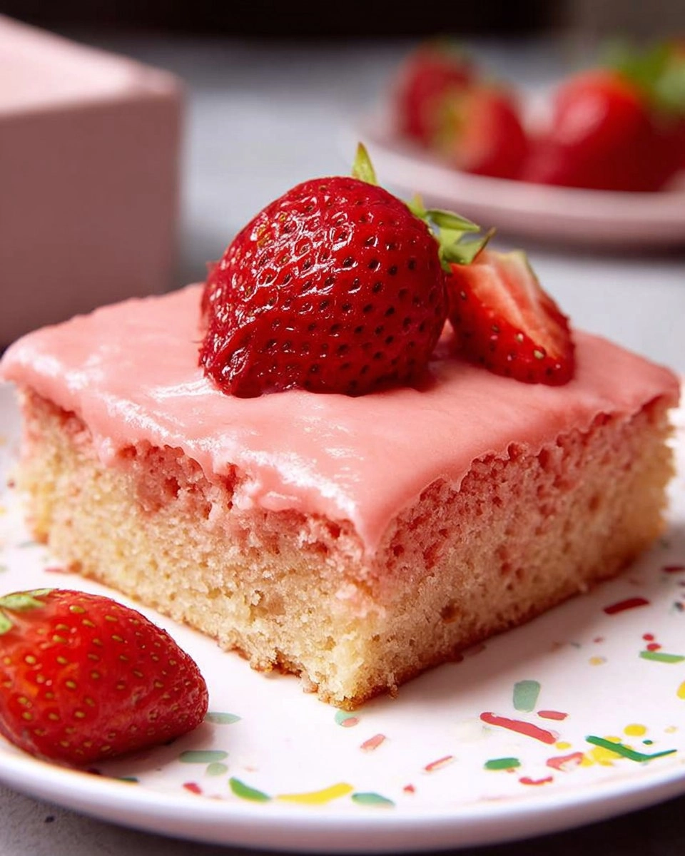 Fresh Strawberry Sheet Cake