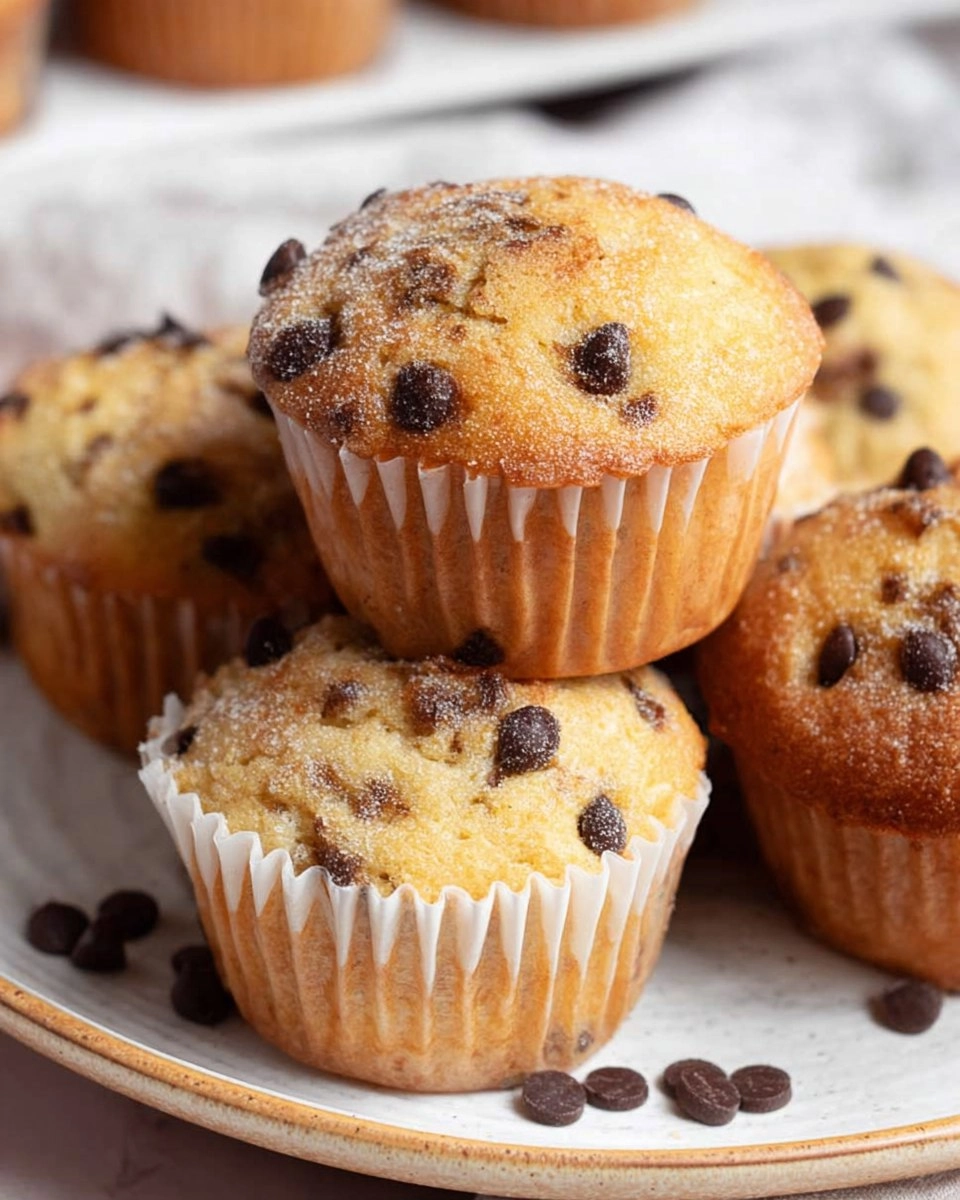 Greek Yogurt Chocolate Chip Muffins