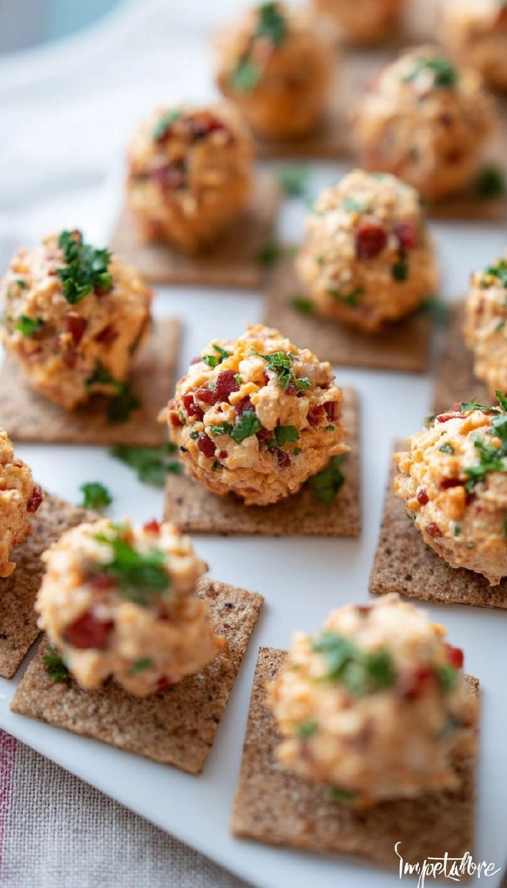 Mini Pimento Cheese Balls 73 Mini Pimento Cheese Balls