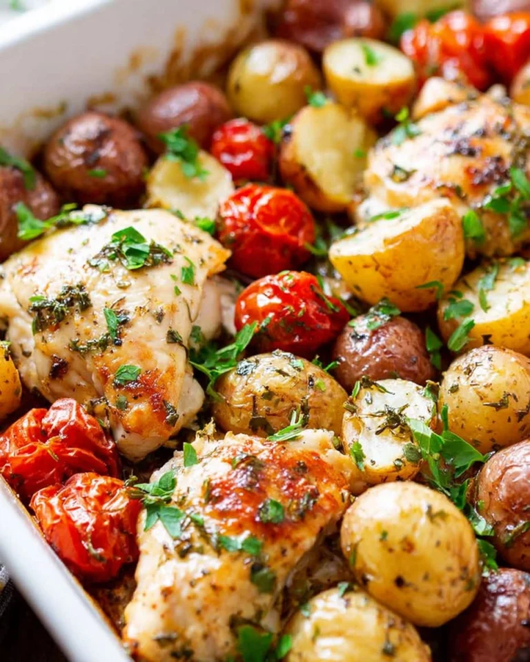 One Pan Chicken and Potatoes 4 One-Pan-Chicken-and-Potatoes-Recipe