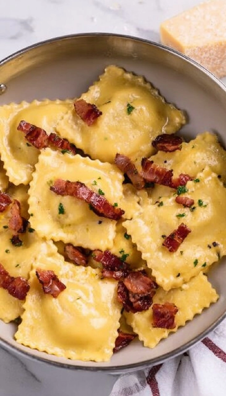 Ravioli Carbonara 65 Ravioli Carbonara