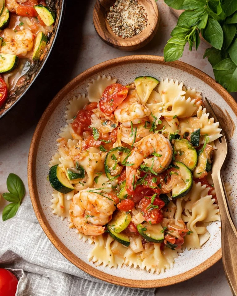 Shrimp and Zucchini Pasta in Light Tomato Sauce 4 Shrimp-and-Zucchini-Pasta-in-Light-Tomato-Sauce-Recipe