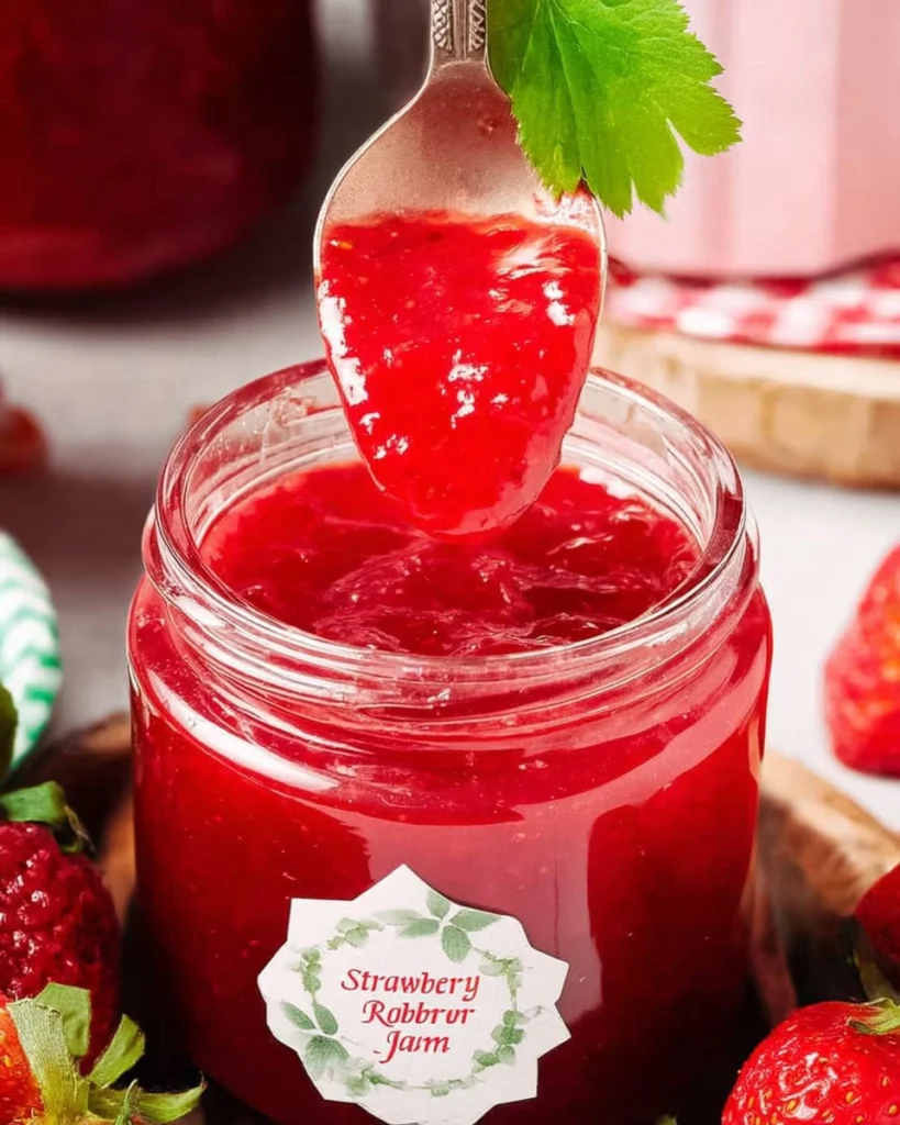 Strawberry Rhubarb Jam 2 Strawberry-Rhubarb-Jam-Recipe