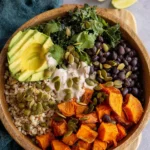 Sweet Potato Black Bean Bowls with Chipotle Yogurt Sauce 86 Sweet-Potato-Black-Bean-Bowls-with-Chipotle-Yogurt-Sauce-Recipe