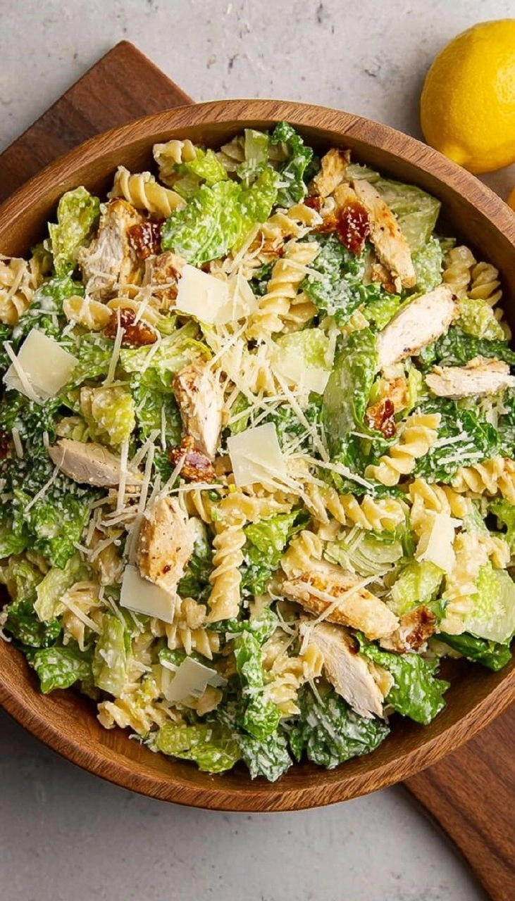 Chicken Caesar Pasta Salad